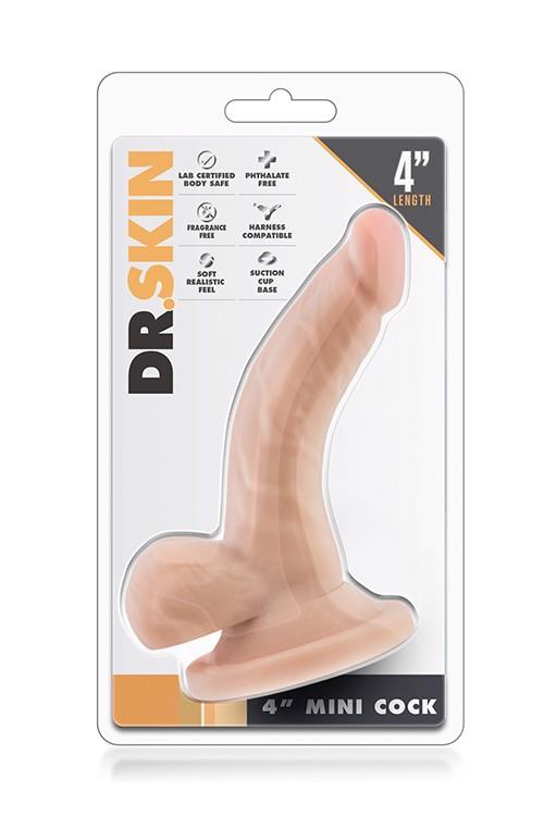 4-Dildo realistyczne Blush Dr Skin 4 inch mini cieliste TPE-4