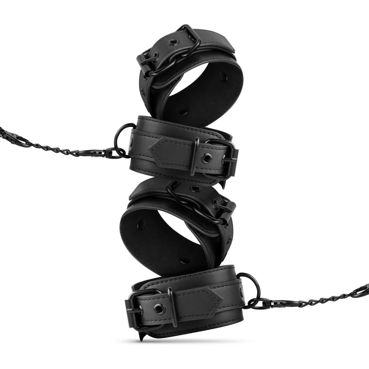 7-Zestaw bondage Bedroom Fantasies z kajdankami i świecami czarny-7