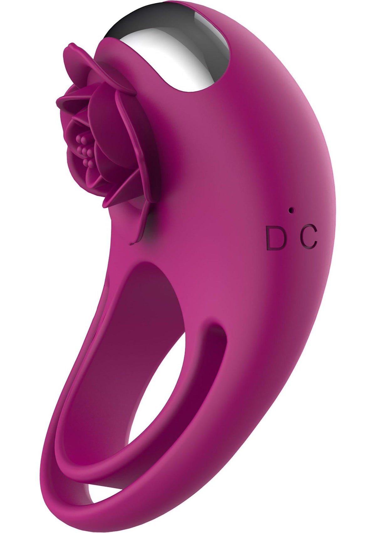 8-Pierścień wibrujący Put A Ring On It ToyJoy fuksja pilot USB-8