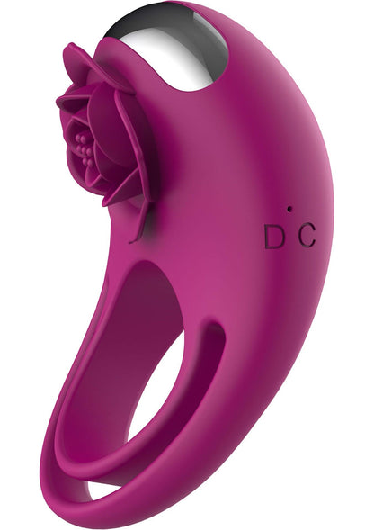 8-Pierścień wibrujący Put A Ring On It ToyJoy fuksja pilot USB-8