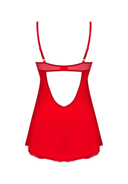 2-Koszulka i stringi Obsessive Ingridia czerwone XL/2XL-2