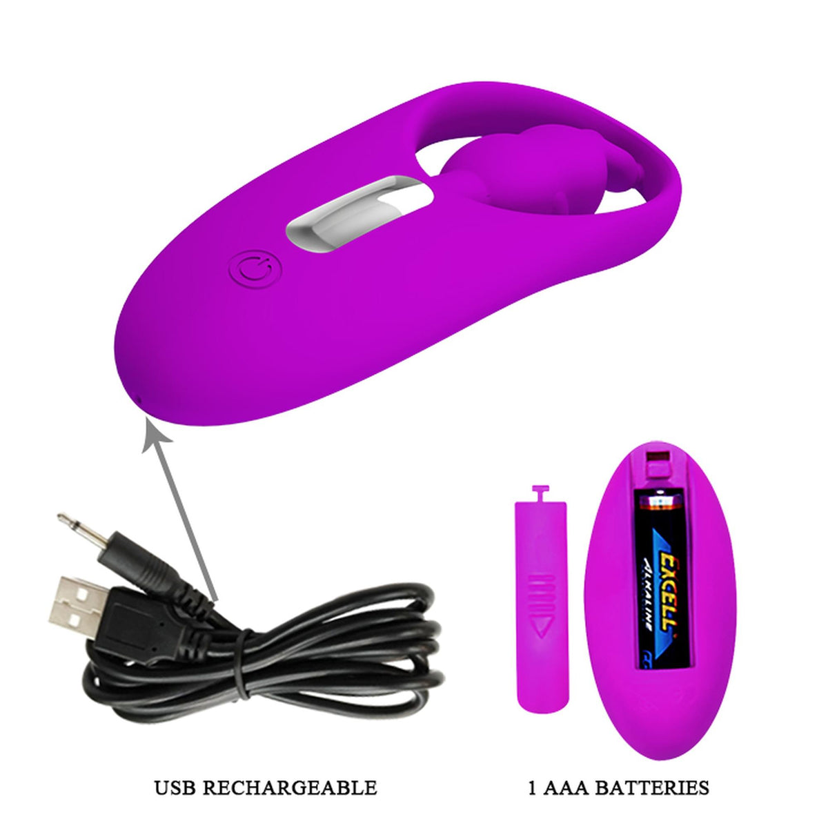 5-Wibrator króliczek Pretty Love silikonowy 12 funkcji pilot USB-5