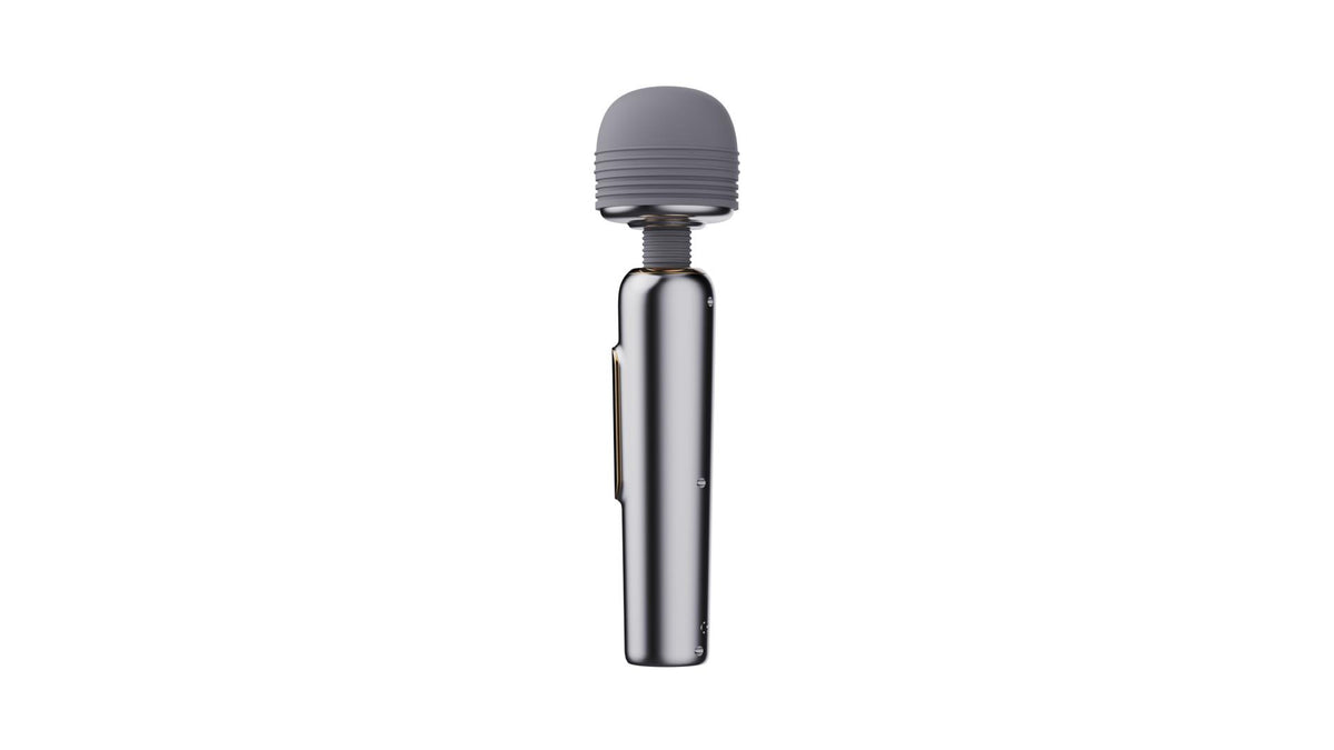4-Masażer wand metaliczny silikonowy B Series Cute USB 24 cm-4