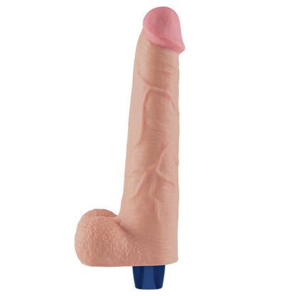 10-Dildo realistyczne wibrujące Lovetoy Softee TPE cieliste USB 26,5 cm-10