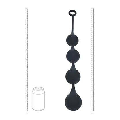 6-Kulki analne silikonowe Levelz by Shots XL czarny 5 cm-6