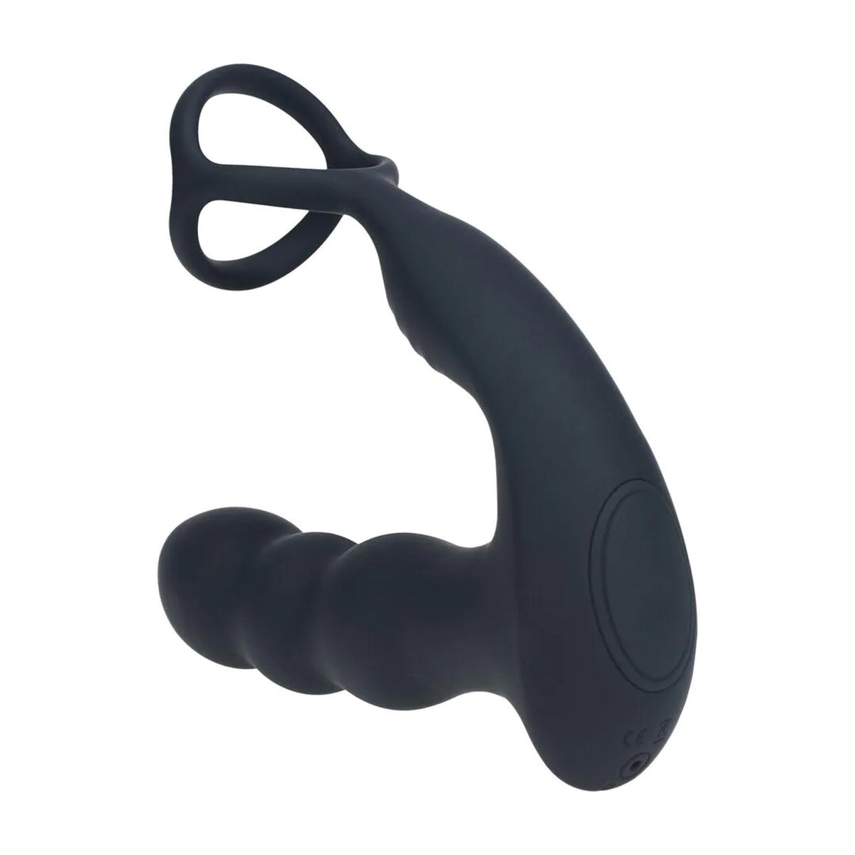 3-Masażer prostaty z rotującą głowicą Levelz silikonowy czarny 16,8 cm-3