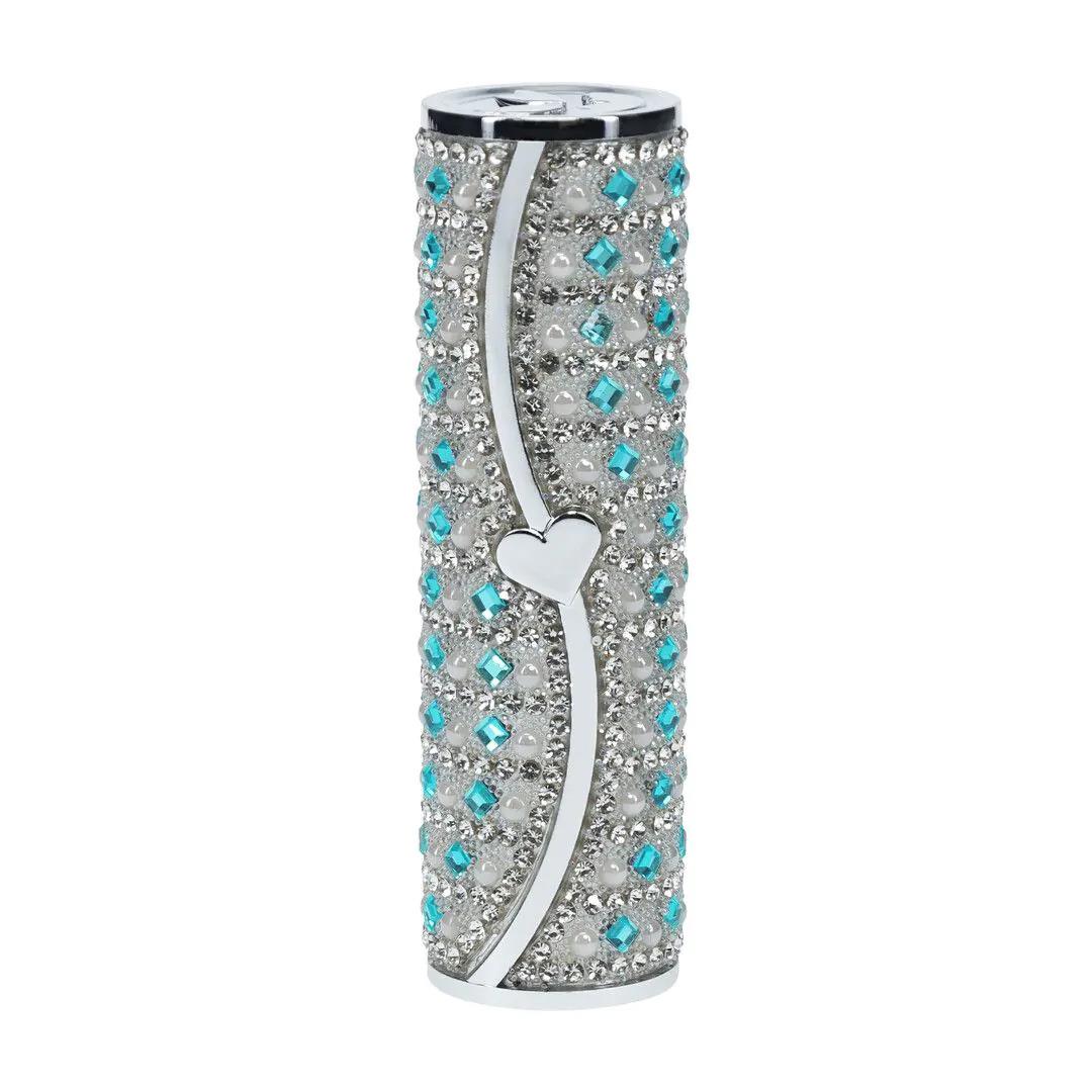 2-Wibrator szminkowy Loveline Tiffany niebieski USB-2