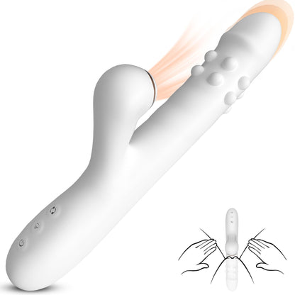 4-Wibrator silikonowy 3 rotacje 7 lizania B Series Fox 24 cm-4