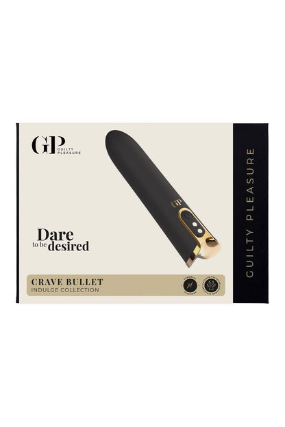 5-Wibrator bullet Crave Guilty Pleasure złoty USB 10 trybów wodoodporny-5