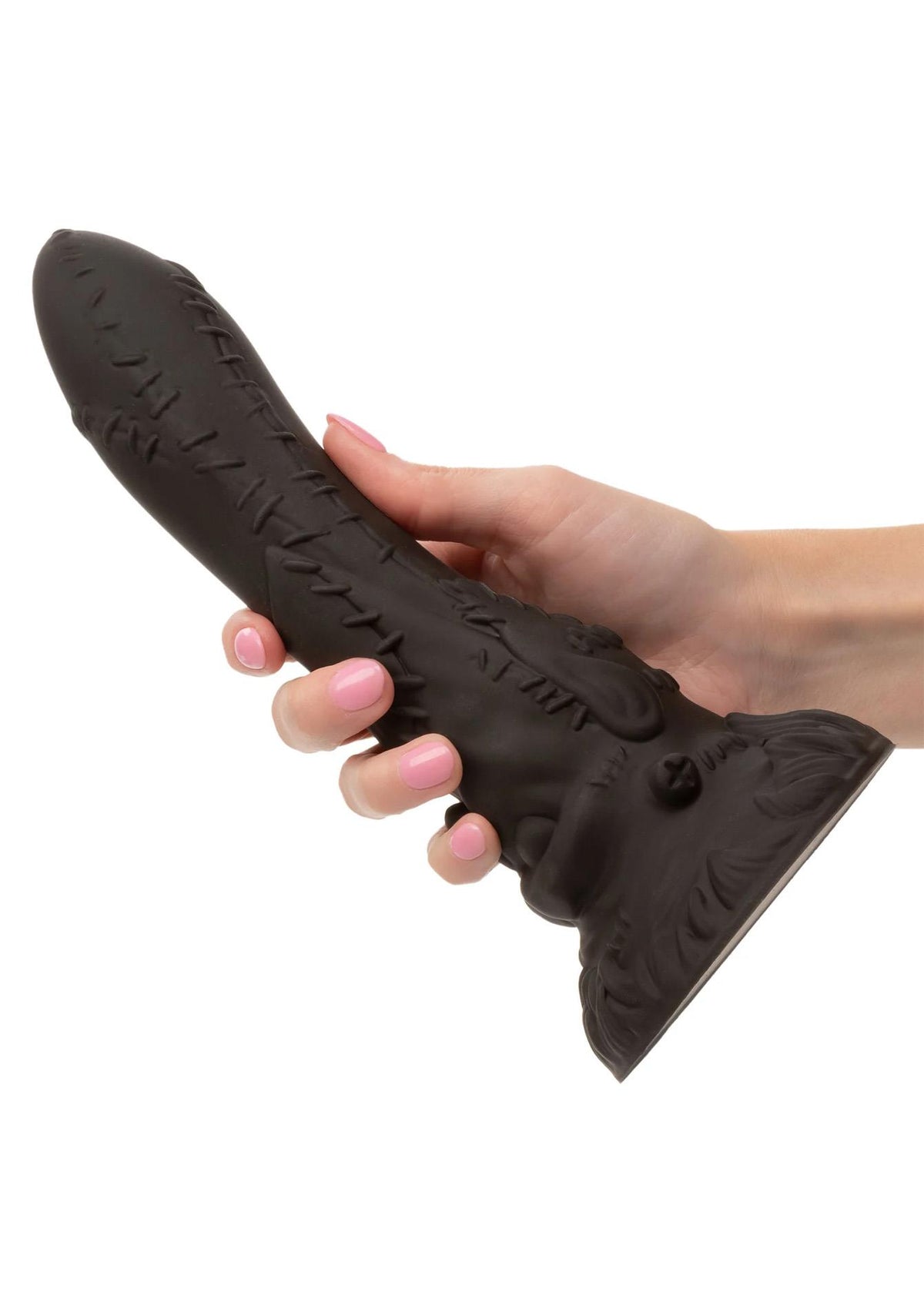 3-Dildo silikonowe Frankenstein Calexotics czarny 24,3 cm-3