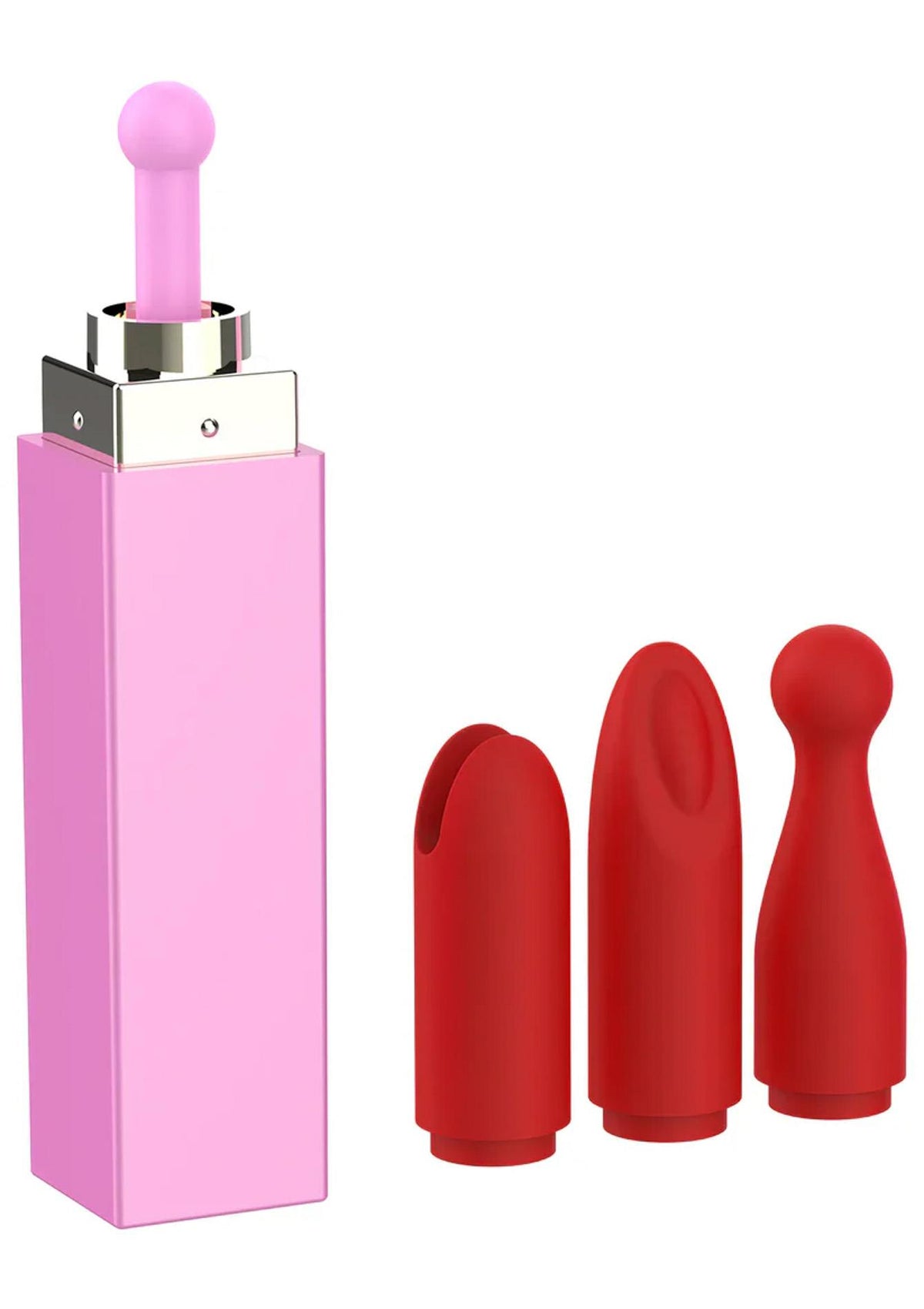 3-Wibrator szminka Xocoon Sealed With A Kiss różowy 11 cm USB-3