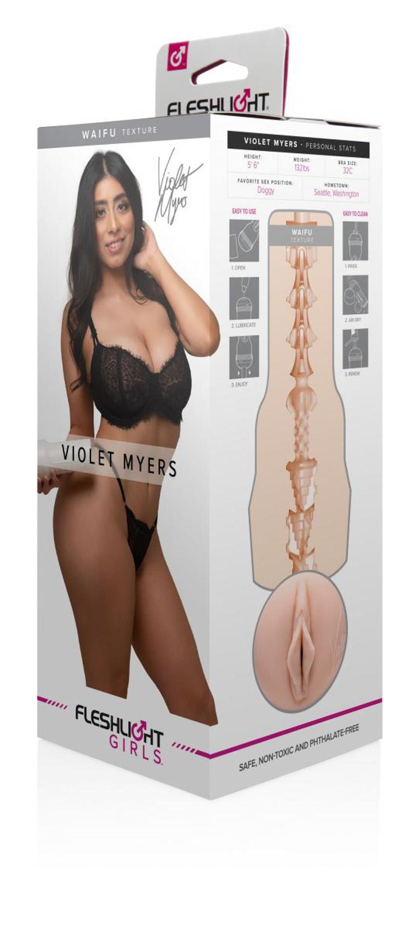 5-Masturbator Fleshlight Violet Myers beżowy 25 cm-5