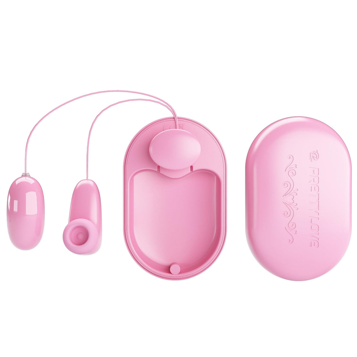 8-Wibrujące jajko Pretty Love Magic Box różowe 12 wibracji 7 stukania USB-8