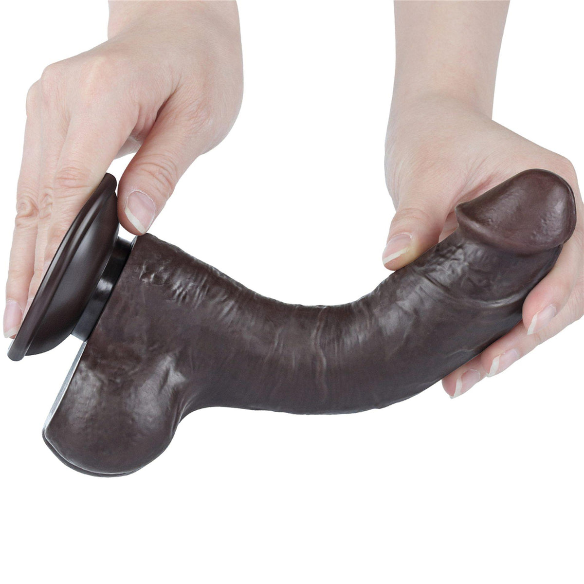 1-8'' Sliding Skin Dual Layer Dong Black-1