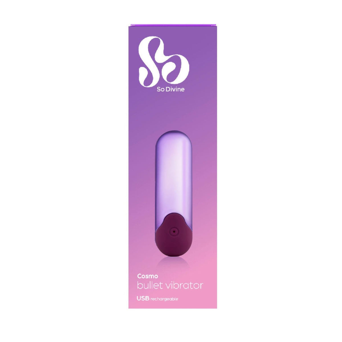 5-Mini wibrator bullet Cosmo So Divine fioletowy USB-5