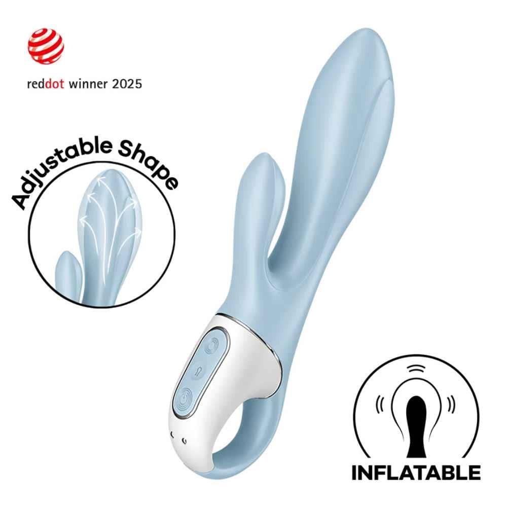 5-Wibrator króliczek pompowany Satisfyer Air Pump Bunny 1 silikonowy USB-5
