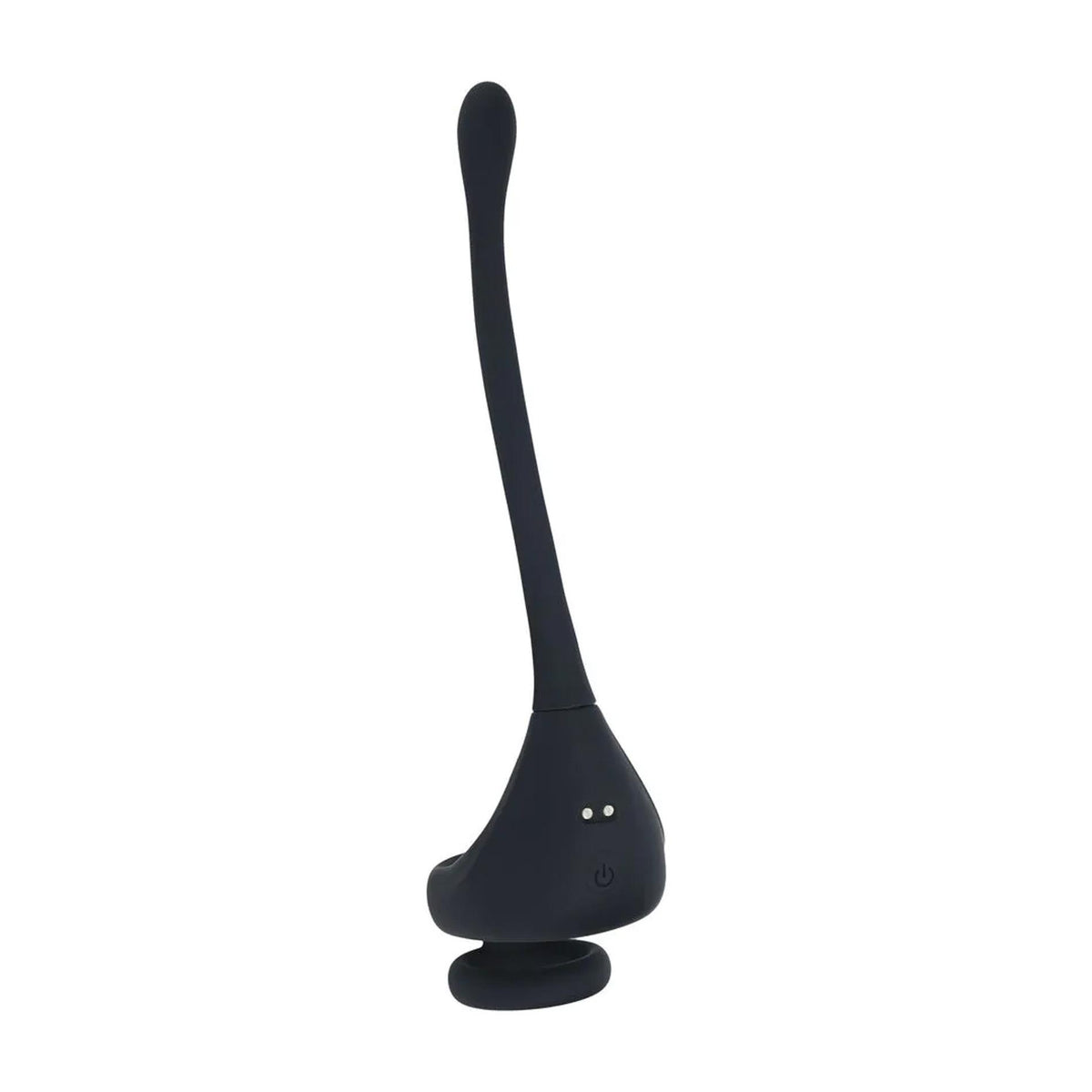 2-Dual Motor Silicone Cockring with Prostate Stimulator - Black-2