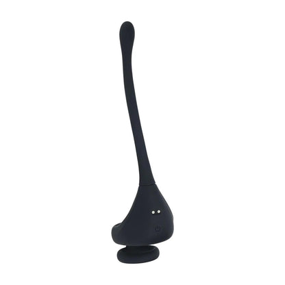 2-Dual Motor Silicone Cockring with Prostate Stimulator - Black-2