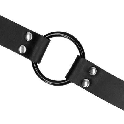 8-O-Ring Gag with Nipple Clamps-8