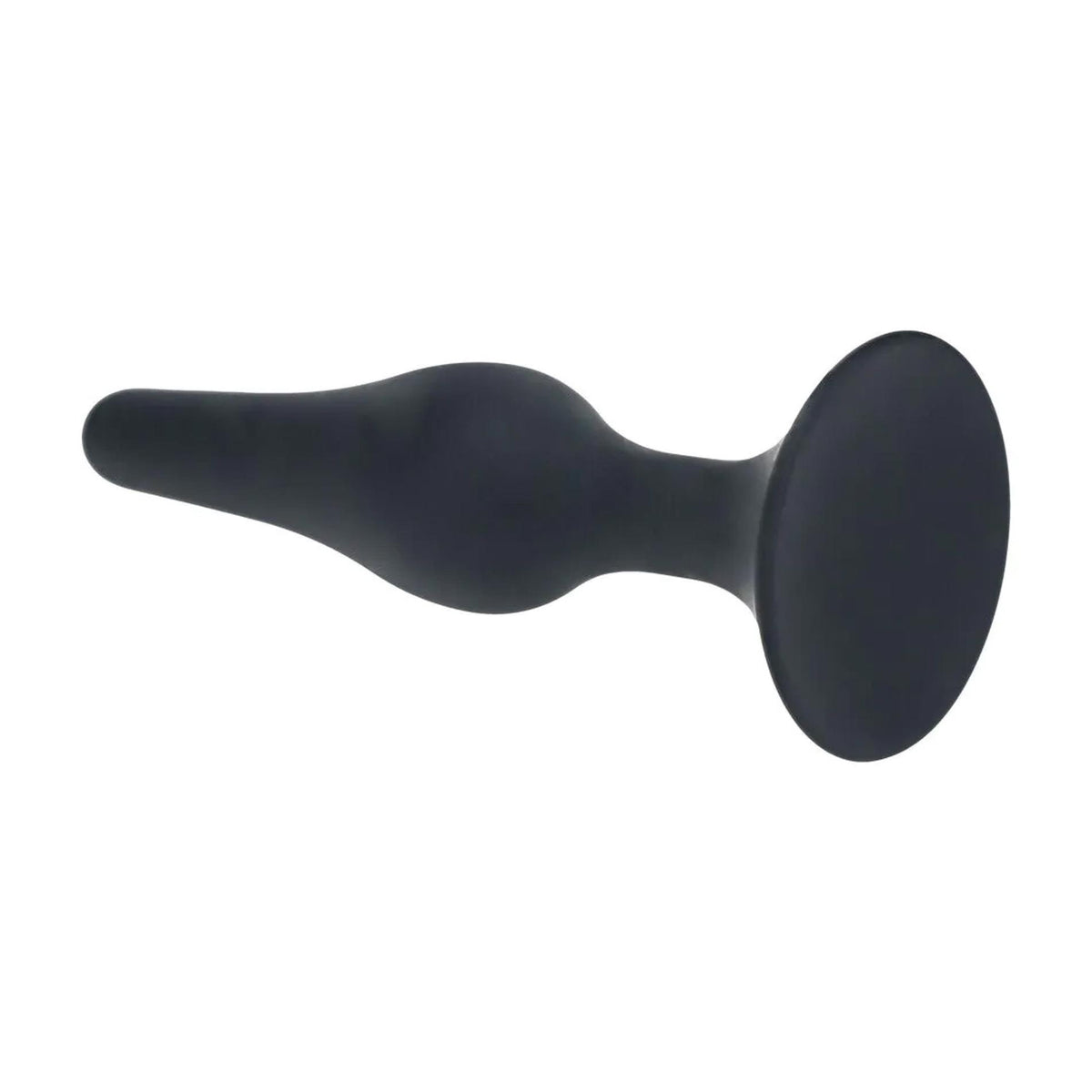 6-Smukły silikonowy korek analny Levelz M czarny 11,5 cm-6