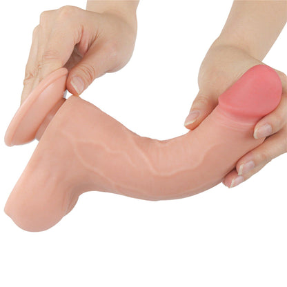 7-Dildo realistyczne Lovetoy dwuwarstwowe z przesuwającą się skórą 8.5 cala-7