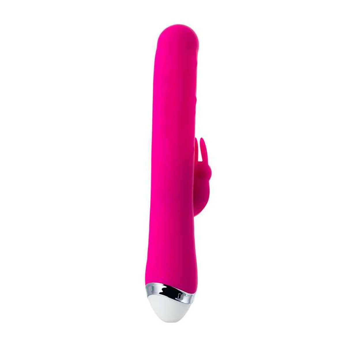 8-Wibrator króliczek z ruchomymi kulkami JOS BALLE silikonowy różowy 23 cm-8
