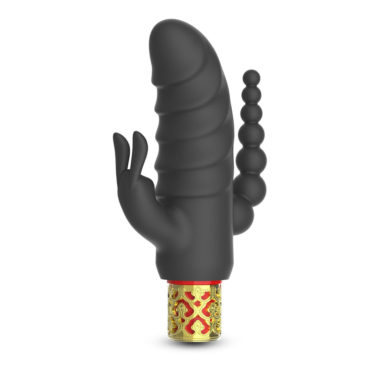 5-Mini wibrator Crushious Romanov z silikonową nakładką 13 cm-5