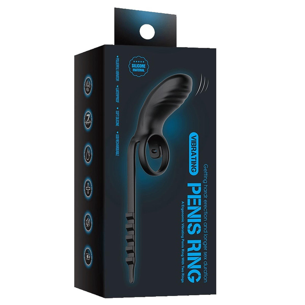 5-Regulowany podwójny pierścień wibrujący z pilotem B Series Cute USB-5