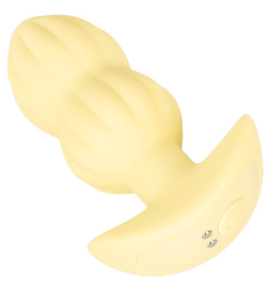 6-Plug wibrujący Cuties żółty silikonowy 7 trybów USB 8 cm-6