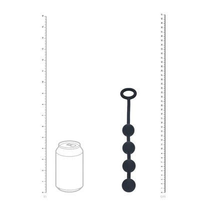 2-Silikonowe kulki analne okrągłe Levelz S czarne 23cm-2