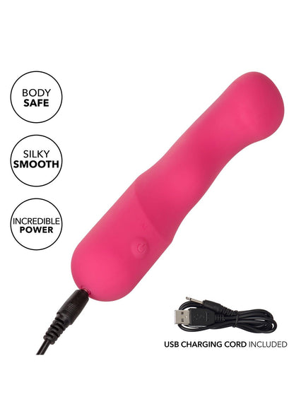 5-Wibrator silikonowy Pixies Curvy różowy USB 10,75 cm-5