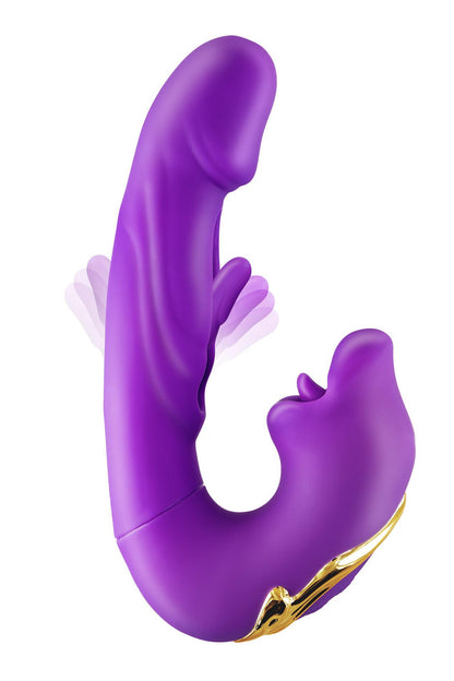 1-Wibrator króliczek Yoba Kissy 3w1 fioletowy USB 17,6 cm-1