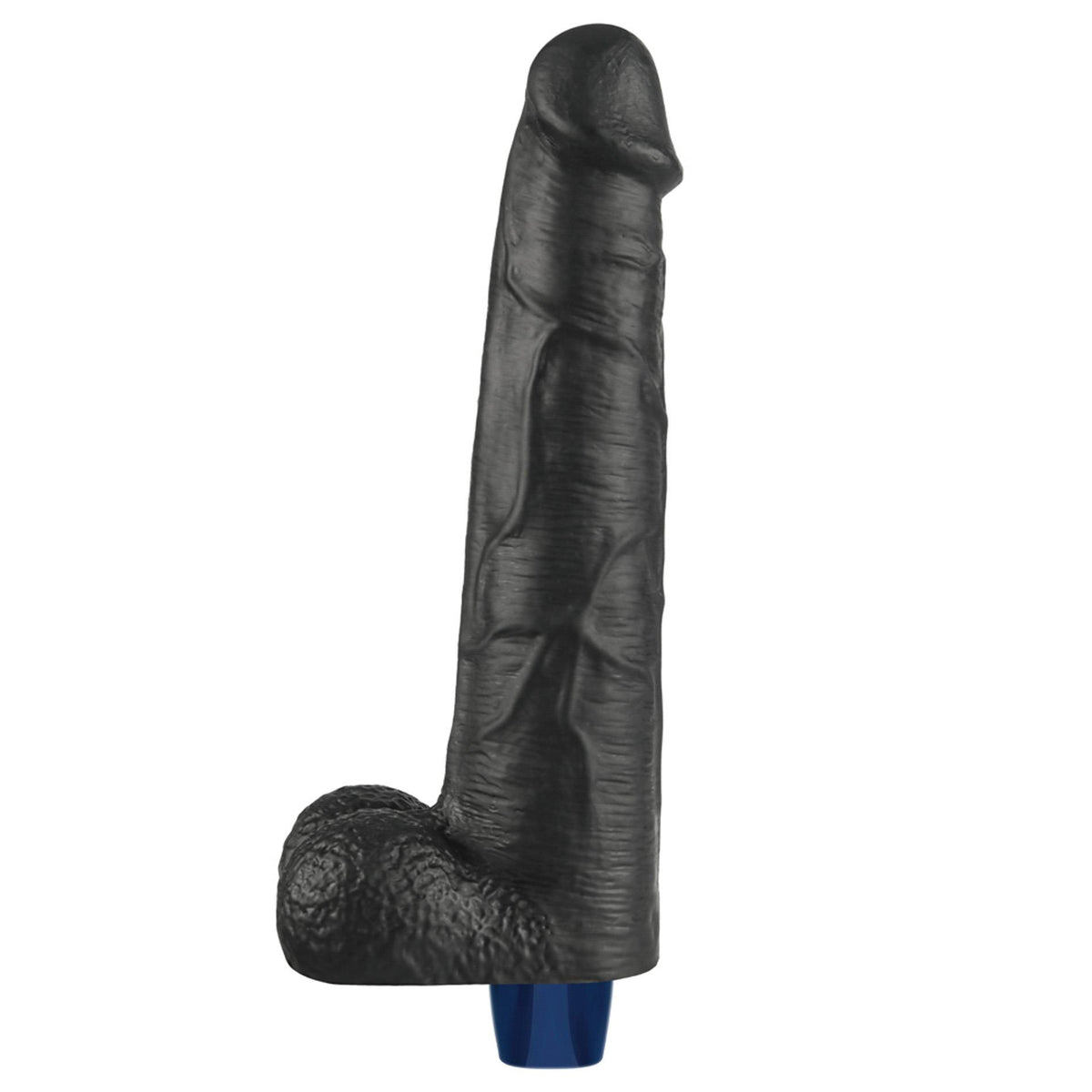 15-Dildo wibrujące realistyczne Lovetoy TPE czarne 27cm ładowane-15