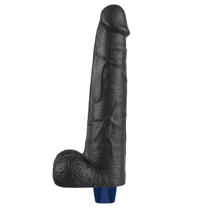 15-Dildo wibrujące realistyczne Lovetoy TPE czarne 27cm ładowane-15