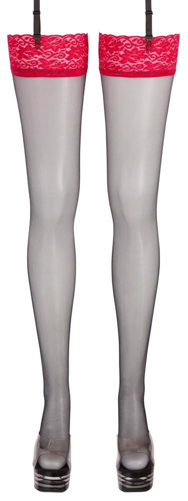 6-Stockings black/red 6-6