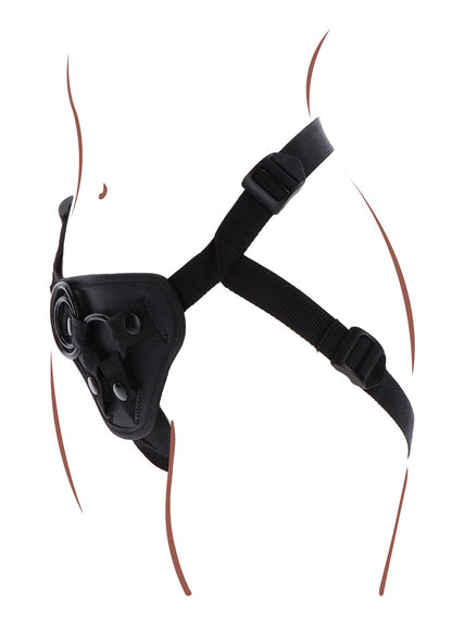 4-Uprząż strap on ToyJoy Get Real poliestrowa czarna-4