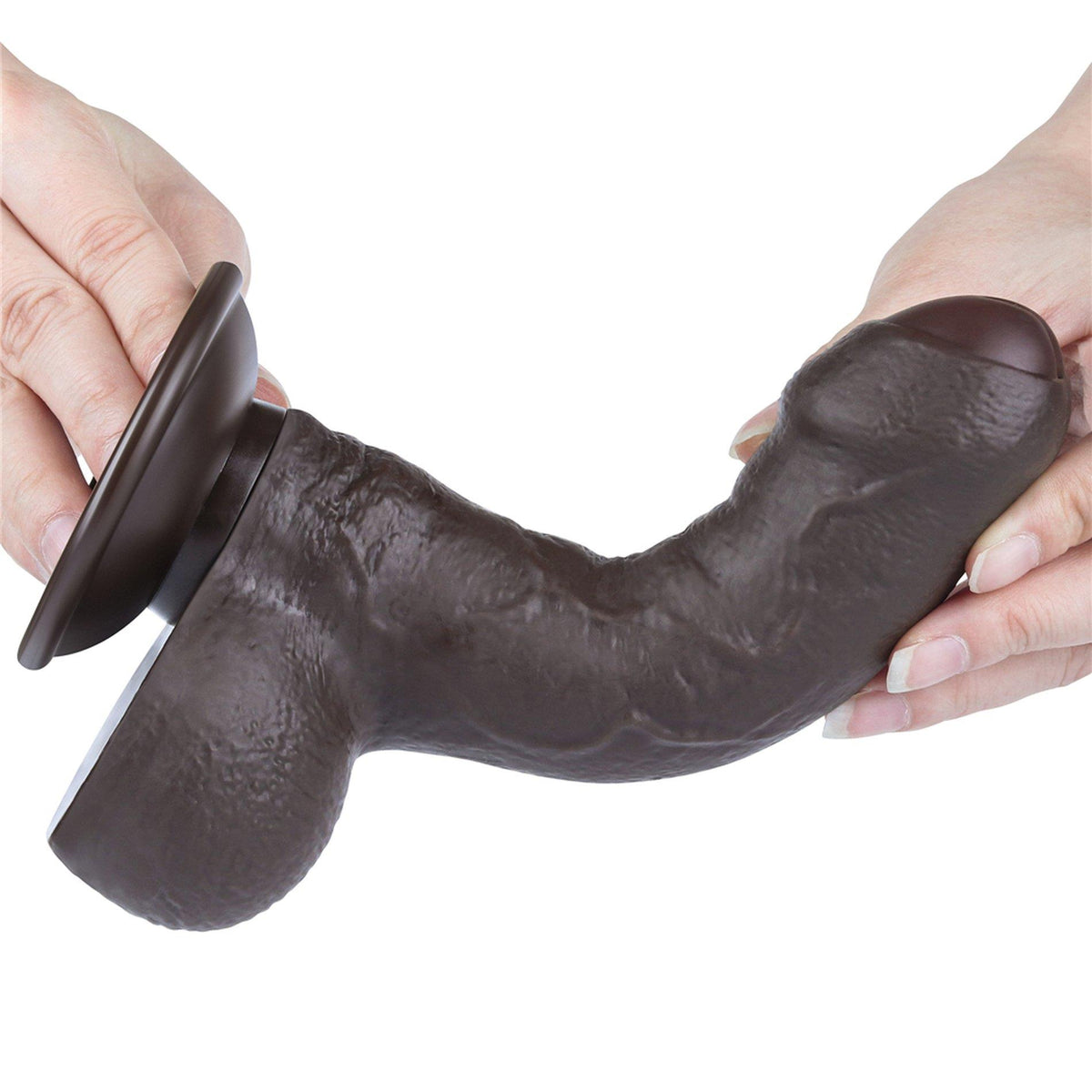 3-7'' Sliding Skin Dual Layer Dong Black-3