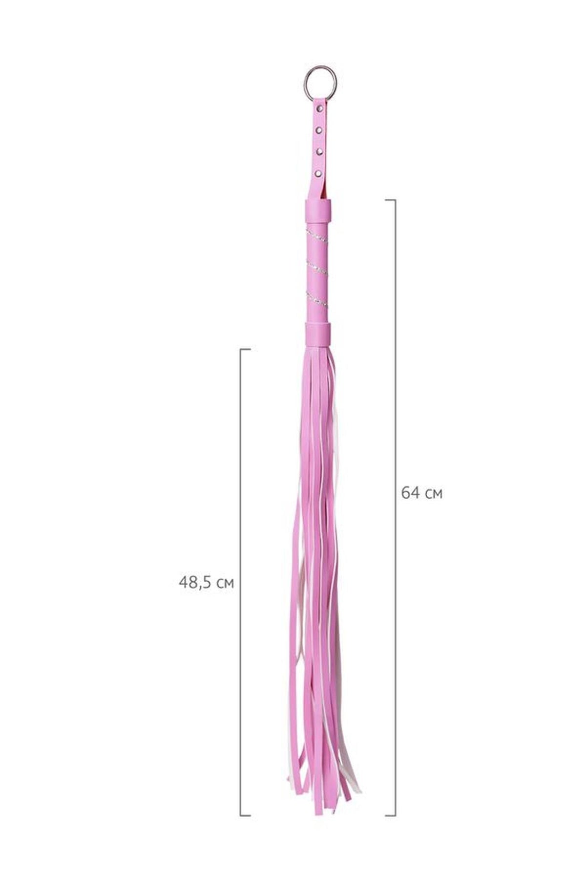4-Pejcz zamszowy Anonymo różowy 64 cm-4