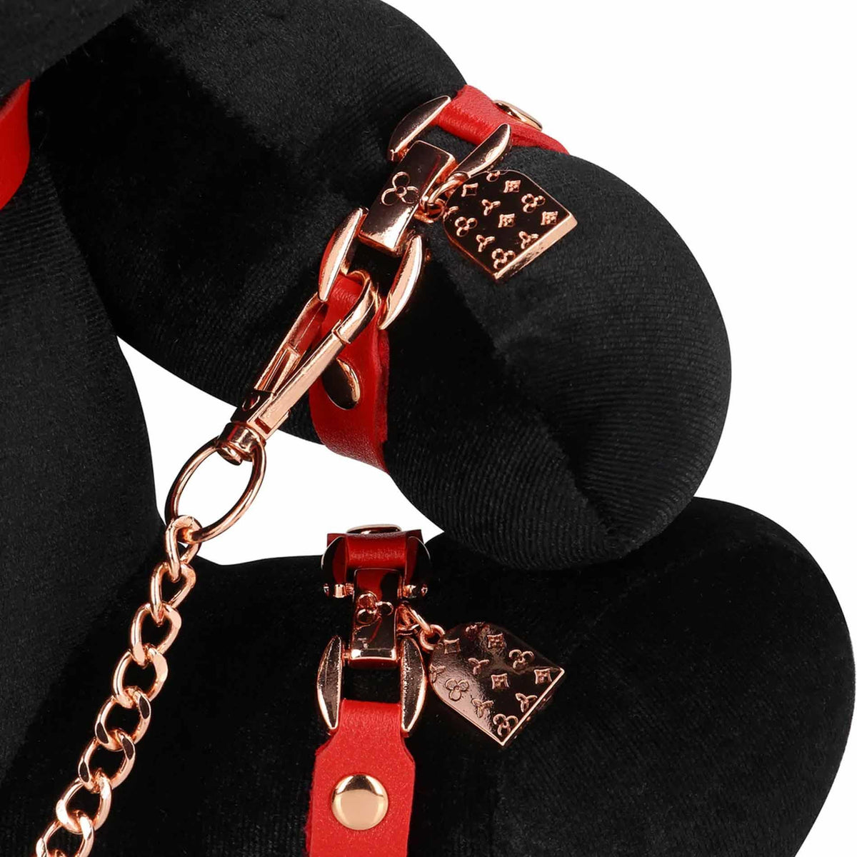7-Królik bondage pluszowy S-Line welwetowy duży czarny-7