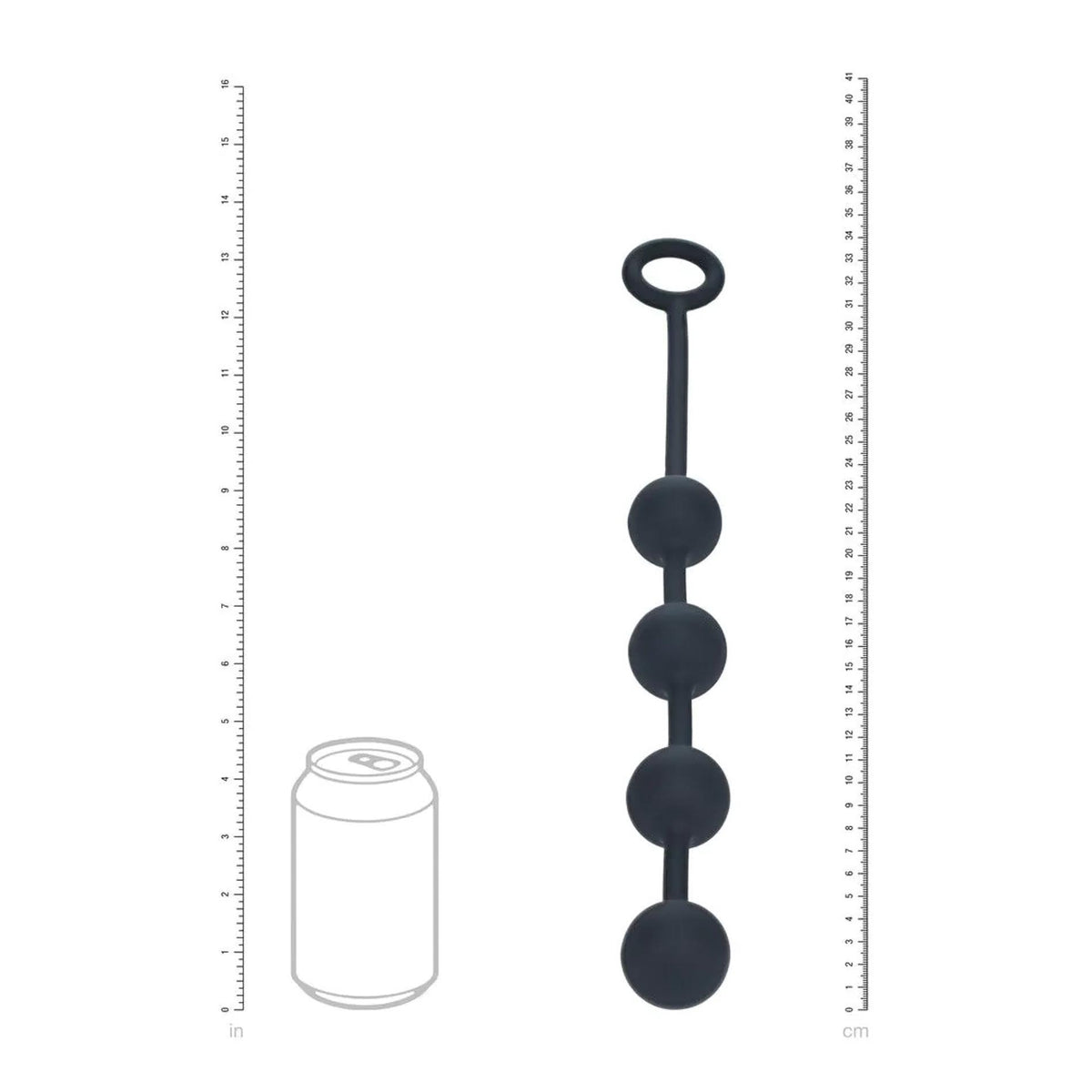 4-Kulki analne silikonowe Levelz M 30 mm czarny-4