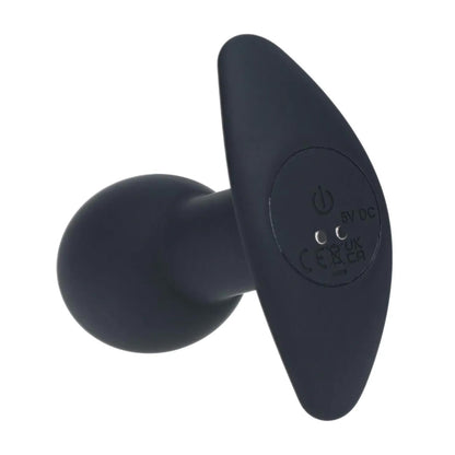 1-Korek analny wibrujący silikonowy Single Bulb Levelz czarny 9cm-1