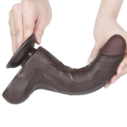 2-8.5'' Sliding Skin Dual Layer Dong Black-2