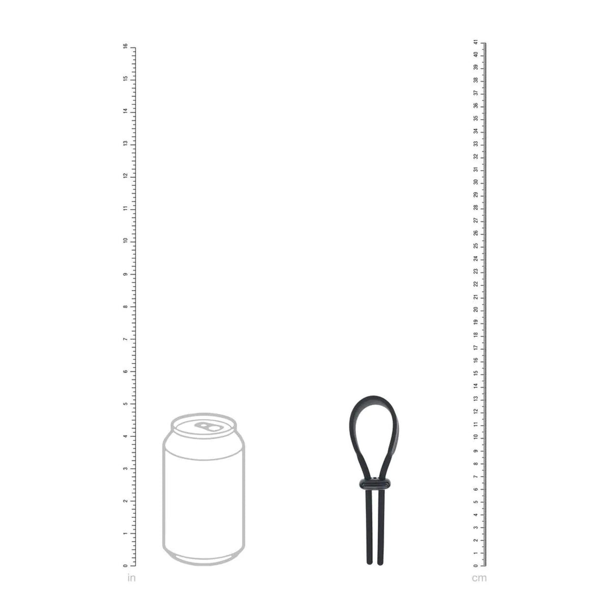 4-Pierścień erekcyjny Levelz regulowany silikonowy lasso czarny 14 cm-4