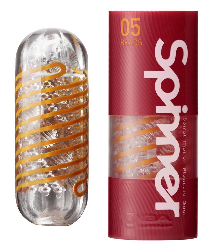 1-Masturbator Tenga Spinner Beads przezroczysty 13 cm-1
