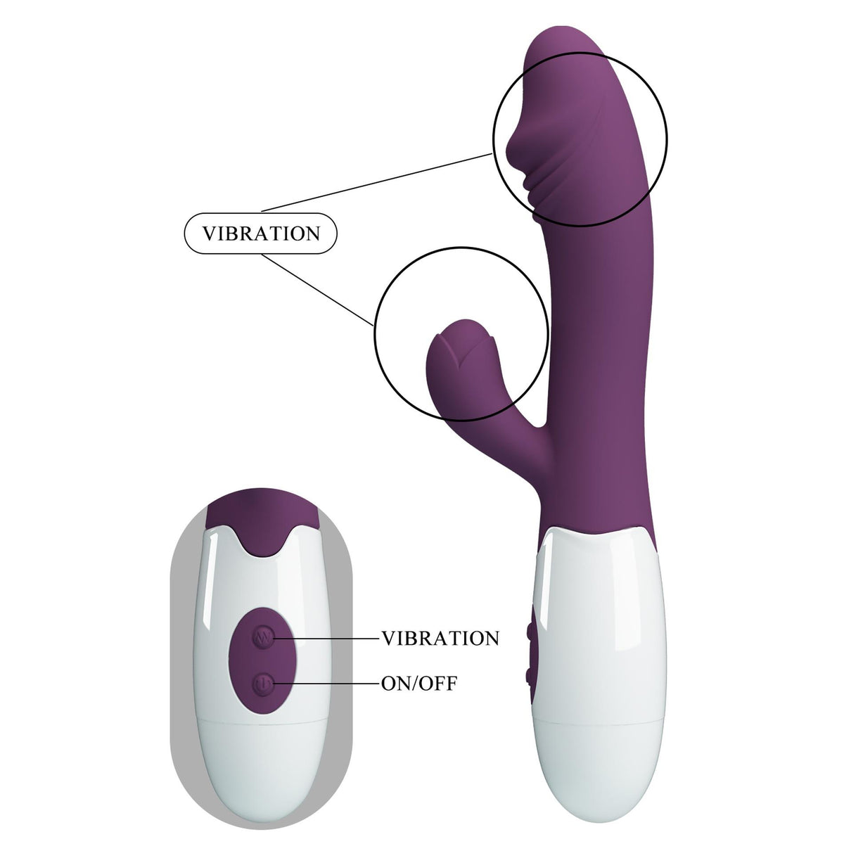 4-PRETTY LOVE - Snappy dark purple, 30 vibration functions-4