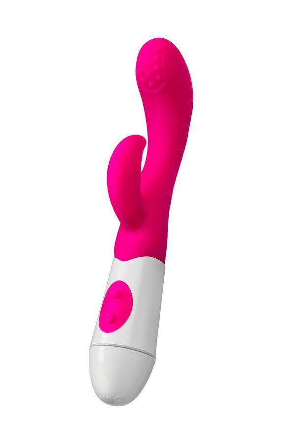 5-Wibrator króliczek Nessy A Toys silikonowy różowy 20 cm-5