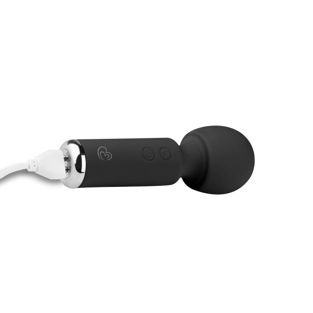 5-Wibrator Mini Vibe Wand EasyToys czarny USB 12 cm-5