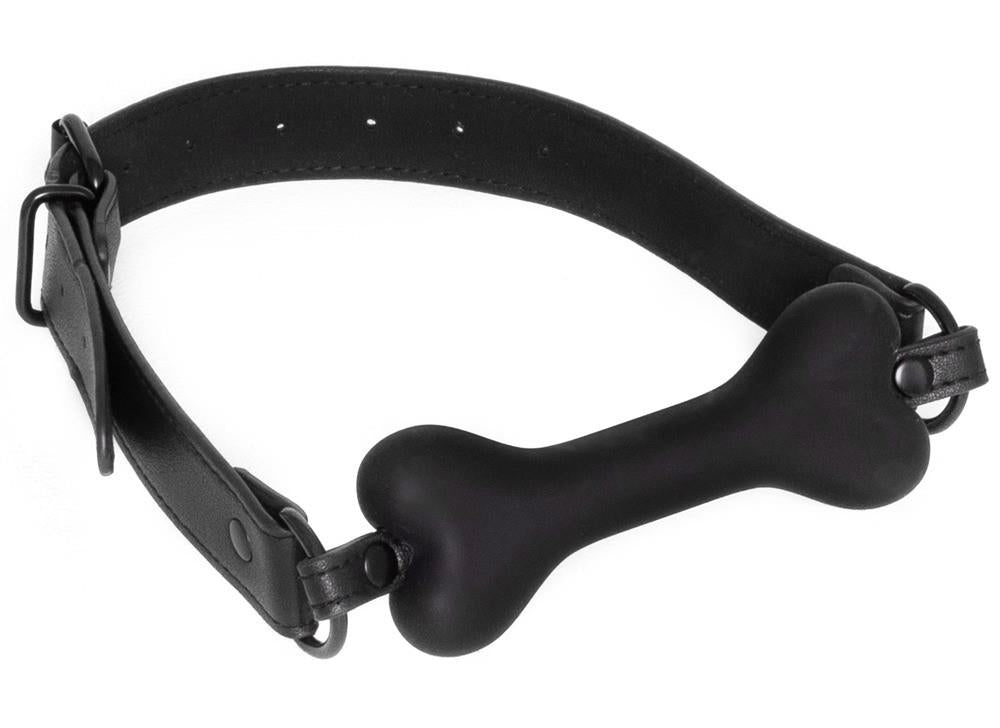 2-Knebel silikonowy Bad Kitty Dog Bone 12 cm-2