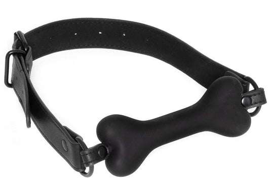 2-Knebel silikonowy Bad Kitty Dog Bone 12 cm-2