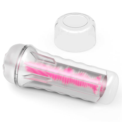 3-8.5'' Lumino Play Masturbator - Pink Glow-3